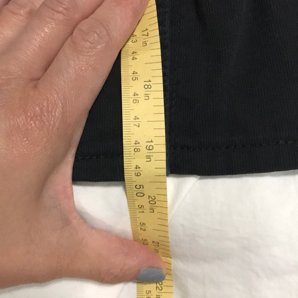 Ann Taylor LOFT navy blue shift casual skirt - Picture 6 of 6